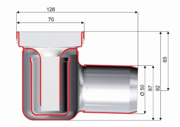 Душовий канал (трап) Aco ShowerDrain C-line, 118 (408741)