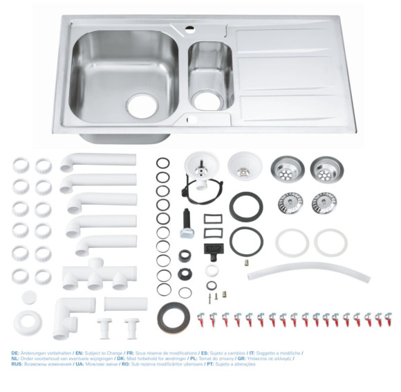 Кухонна мийка сталева Grohe K400, 98x51 (31569SD0)