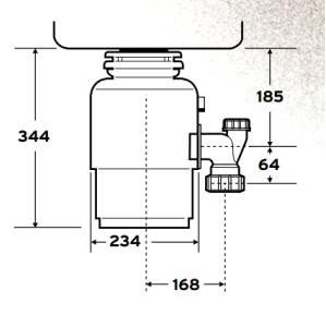 Подрібнювач харчових відходів In-Sink-Erator Evolution 250 (EVOLUTION 250)
