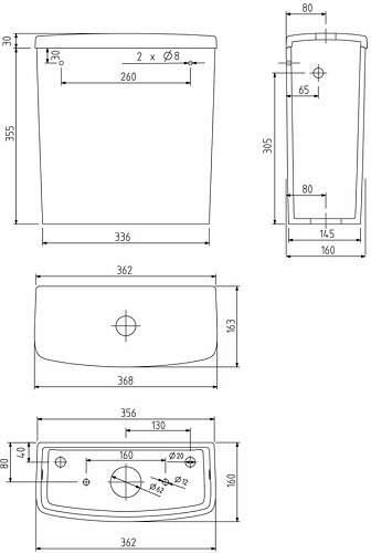 Бачок для унітазу Kolo Nova Pro (M34011000)