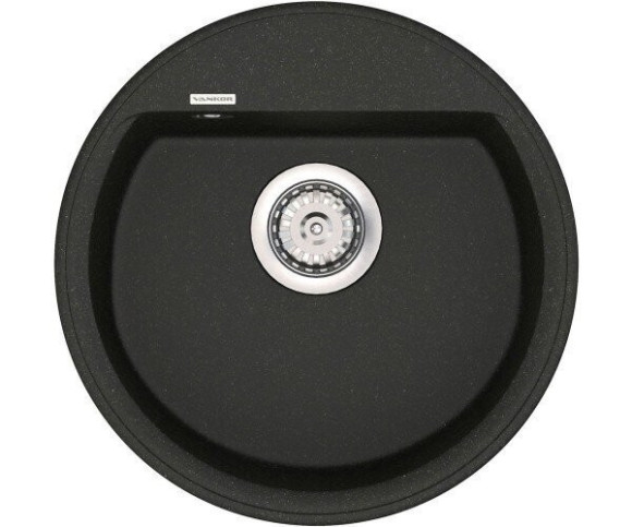 Кухонная мойка гранитная Vankor Easy, 45x45, черный (EASY EMR 01.45 BLACK)