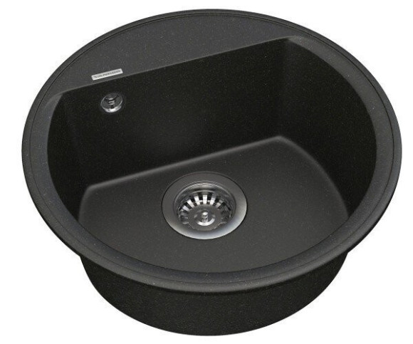 Кухонная мойка гранитная Vankor Easy, 45x45, черный (EASY EMR 01.45 BLACK)