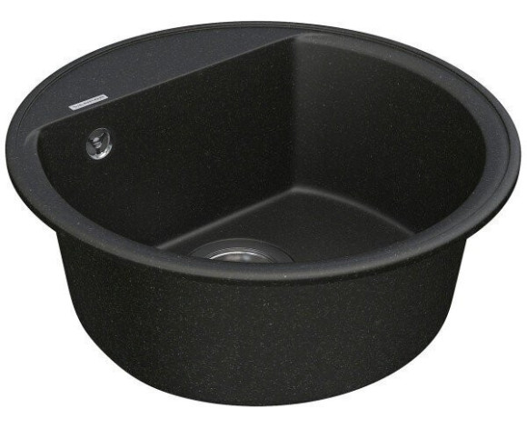 Кухонная мойка гранитная Vankor Easy, 45x45, черный (EASY EMR 01.45 BLACK)