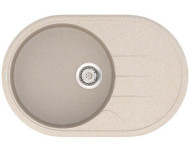 Кухонна мийка гранітна Vankor Sity, 78х50, бежевий (SITY SMO 02.78 BEIGE)