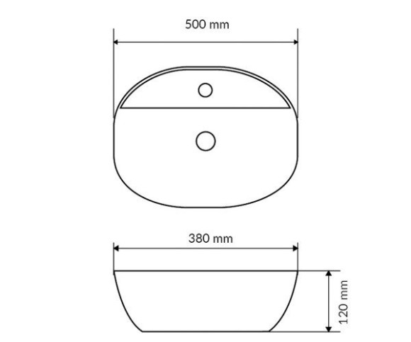 Умивальник накладний Excellent Ronity, 50 (CEAC.2901.500WH)