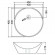 Умивальник накладний Jaquar JDS, 45 (JDS-WHT-25905)