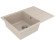 Кухонная мойка гранитная Vankor Easy, 62x44, бежевый (EASY EMP 02.62 BEIGE)