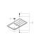Кухонна мийка сталева Grohe K500, 86x50 (31571SD0)