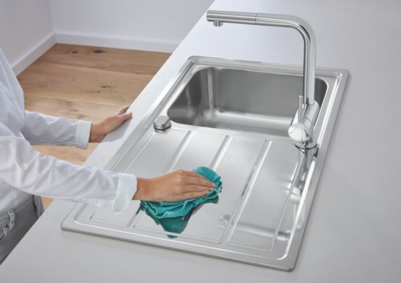 Кухонна мийка сталева Grohe K500, 86x50 (31571SD0)