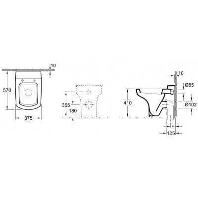 Унітаз підлоговий Villeroy&Boch Bellevue (566510R1)