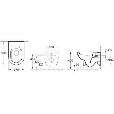 Унітаз підвісний Villeroy&Boch Omnia Architectura (56741001)