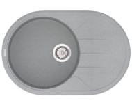 Кухонна мийка гранітна Vankor Sity, 78х50, сірий (SITY SMO 02.78 GRAY)