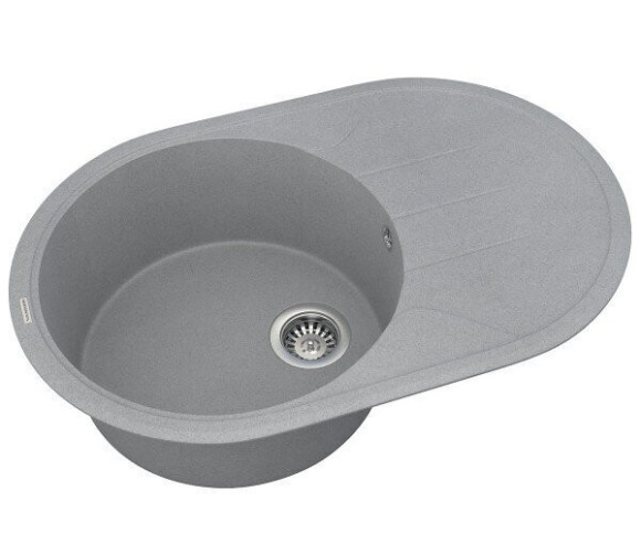 Кухонная мойка гранитная Vankor Sity, 78х50, серый (SITY SMO 02.78 GRAY)
