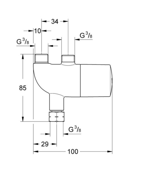 Термостат Grohe Grohtherm Micro, хром (34487000)