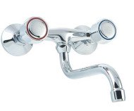 Змішувач для кухні Ferro Standard, двовентильний, хром (BST5)