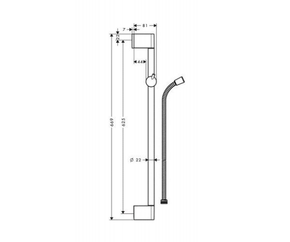 Душова стійка Hansgrohe Unica (27615000)