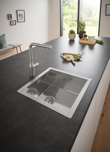 Кухонная мойка стальная Grohe K700, 46x46 (31578SD0)