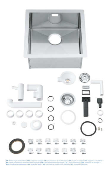 Кухонная мойка стальная Grohe K700, 46x46 (31578SD0)
