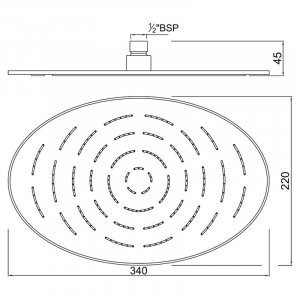 Верхний душ Jaquar Maze (OHS-CHR-1635)
