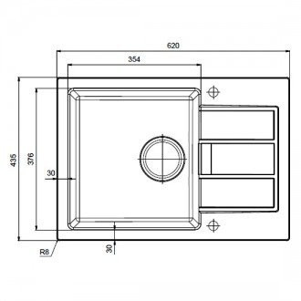 Кухонная мойка гранитная Franke SID 611, 62x43, маскарпоне (114.0497.936)