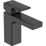 Змішувач Hansgrohe Vernis Shape для раковини із зливним гарнітуром, чорний матовий