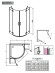 Душевая кабина Radaway Euphoria PDD, левая, 90x90 (383001-01L)