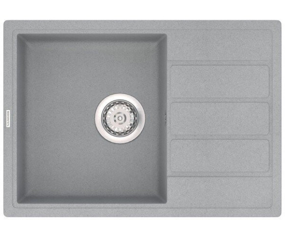 Кухонна мийка гранітна Vankor Easy, 62x44, сірий (EASY EMP 02.62 GRAY)