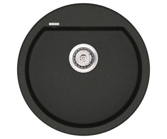 Кухонная мойка гранитная Vankor Tera, 50x50, черный (TERA TMR 01.50 BLACK)