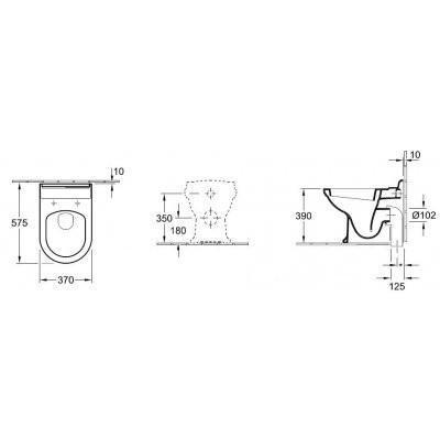 Унітаз підлоговий Villeroy&Boch Hommage (666310R2)