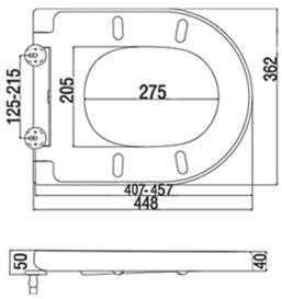 Сидіння для унітазу AM.PM Spirit 2.0 (C707855WH)