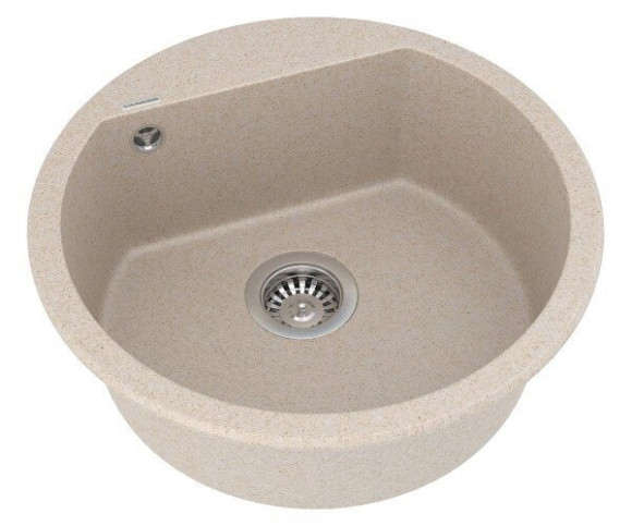 Кухонная мойка гранитная Vankor Tera, 50х50, бежевый (TERA TMR 01.50 BEIGE)
