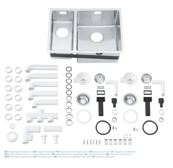 Кухонна мийка сталева Grohe K700U, 58x44 (31576SD0)