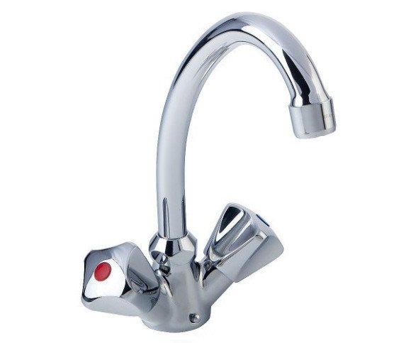 Смеситель для кухни KFA Armatura Standart, двухвентильный, хром (302-314-00)