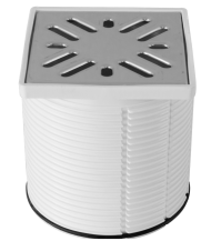 Надставка для трапу Styron, решітка, 10х10 (STY-505-100)