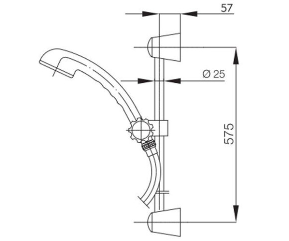 Душовий гарнітур KFA Armatura Blistered (841-326-00-BL)