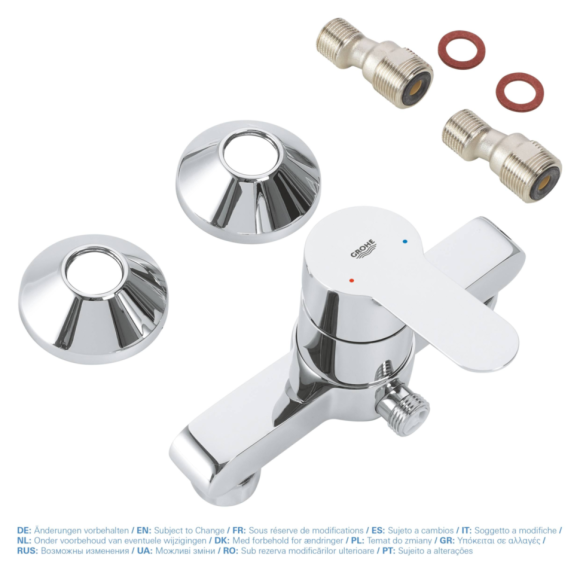 Змішувач для душу Grohe BauEdge, одноважільний, хром (23333000)