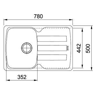 Кухонна мийка гранітна Franke AZG 611, 78x50, бежевий (114.0499.169)