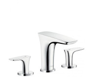 Змішувач для умивальника Hansgrohe PuraVida, двовентильний, хром (15073000)