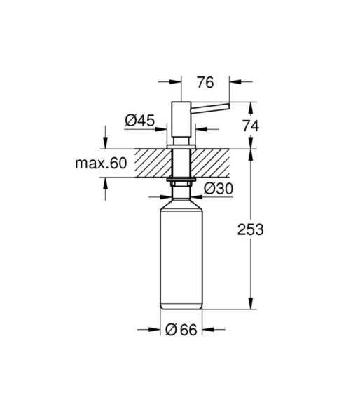 Дозатор для жидкого мыла Grohe Cosmopolitan (40535000)