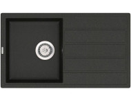 Кухонна мийка гранітна Vankor Easy, 76x44, чорний (EASY EMP 02.76 BLACK)