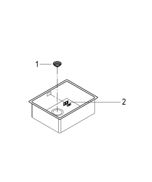 Кухонная мойка стальная Grohe K700U, 54x44 (31574SD0)