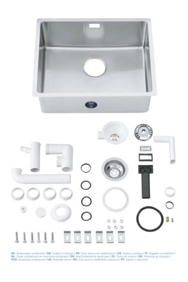 Кухонная мойка стальная Grohe K700U, 54x44 (31574SD0)