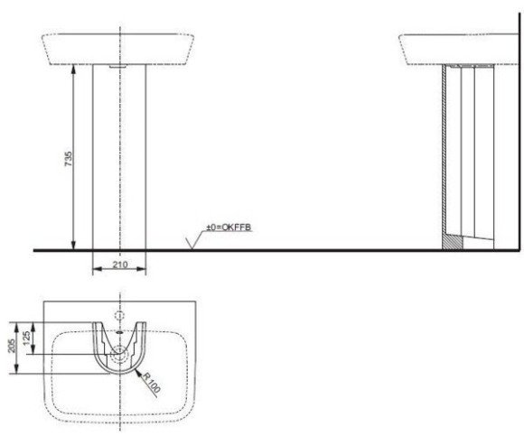 П'єдестал Toto (LW10040G) П'єдестал Toto (LW10040G)