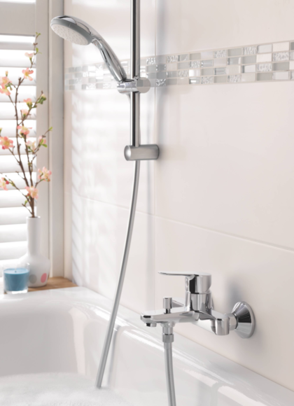 Смеситель для ванны Grohe BauEdge, однорычажный, хром (23605000)