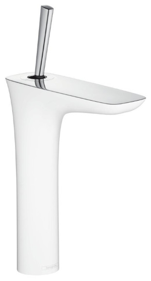 Змішувач для умивальника Hansgrohe PuraVida, джойстик, білий (15081400)