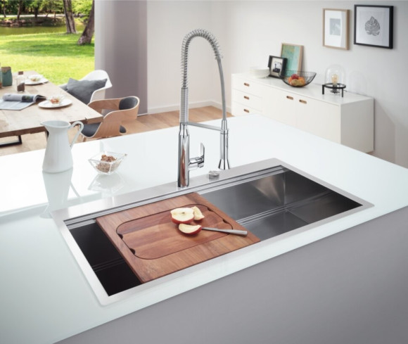 Кухонна мийка сталева Grohe K800, 102x56 (31586SD0)