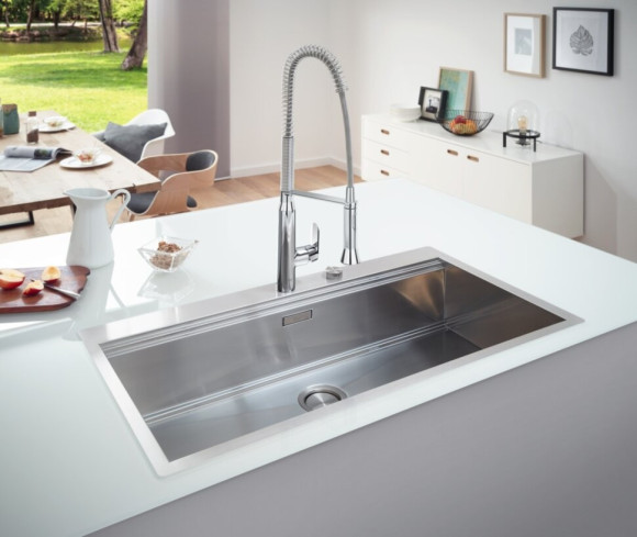 Кухонна мийка сталева Grohe K800, 102x56 (31586SD0)
