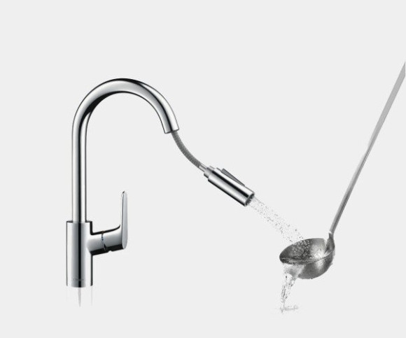 Смеситель для кухни Hansgrohe Focus S, однорычажный, хром (31815800)