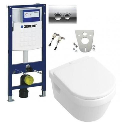 Комплект: Унітаз Villeroy&Boch Omnia Architectura + Інсталяція Geberit Duofix + Кришка Soft-Close (5684H101+458.161.21.1+9955S101)