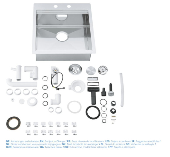 Кухонна мийка сталева Grohe K800, 56x52 (31583SD0)